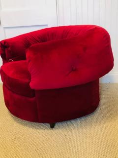 Gilbert Rohde Pair of Large Scale Lounge Chairs in the Style of Gilbert Rohde - 833444