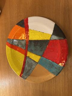 Gilbert Valentin Ceramic Plate by Gilbert Valentin France 1960s - 4452649