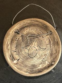 Gilbert Valentin Ceramic Plate by Gilbert Valentin France 1960s - 4452650