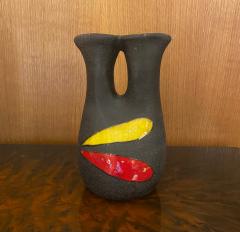 Gilbert Valentin Ceramic Vase by Les Archanges Gilbert Valentin Vallauris France 1950s - 2832603