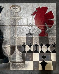 Gilbert Valentin Large decorative panel Gilbert Valentin Vallauris France circa 1960 - 4353830