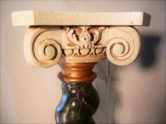 Gilded Age Carved and Painted Wooden Display Pedestal - 2262450