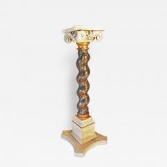 Gilded Age Carved and Painted Wooden Display Pedestal - 2267180