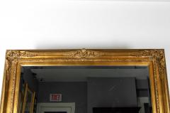 Gilded Wood Framed Fire Mantel Hanging Wall Mirror - 714226