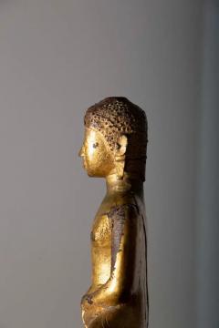 Gilded lacquered wood sculpture depicting Buddha Burma - 3690869