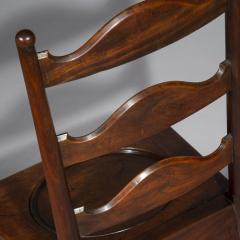 Giles Grendey English Georgian Ladder Back Country Chair or Kitchen Chair - 2567350