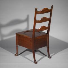 Giles Grendey English Georgian Ladder Back Country Chair or Kitchen Chair - 2567353