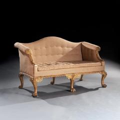 Giles Grendey George II Giltwood Sofa on Lion Mask Hairy Paw Feet Possibly by Giles Grendey - 4557672