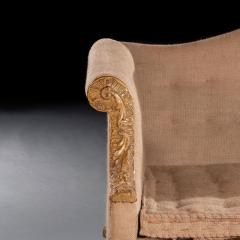 Giles Grendey George II Giltwood Sofa on Lion Mask Hairy Paw Feet Possibly by Giles Grendey - 4557680