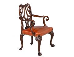 Giles Grendey Late 19th Century Mahogany Armchair in the style of Giles Grendey - 4427121