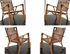 Gilles Semadiras Riviera50s style Gilles Semadiras for Maison et Jardin 4 canning chairs set - 990723