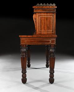 Gillows Oxford An Extremely Fine Rosewood and Brass Inlaid Writing Table - 3947046