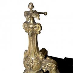 Gilt Brass Fireplace Fender in The Rococo Revival Louis XVI Style - 137571