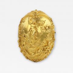Gilt Bronze Easter Egg With Scenes Of The Passion Of Christ And The Resurrection - 4796948
