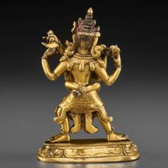 Gilt Bronze Figure of Chakrasamvara and Vajravahari - 3065018