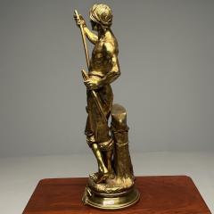 Gilt Bronze Figure of a Male Laborer Titled Le Travail After Antoine Bofill - 3402789