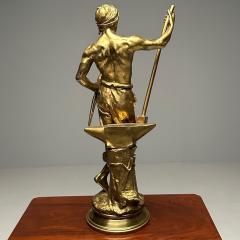 Gilt Bronze Figure of a Male Laborer Titled Le Travail After Antoine Bofill - 3402791