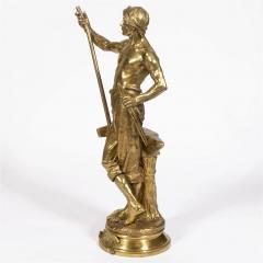 Gilt Bronze Figure of a Male Laborer Titled Le Travail After Antoine Bofill - 3402795