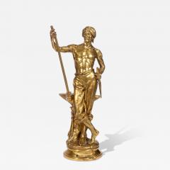 Gilt Bronze Figure of a Male Laborer Titled Le Travail After Antoine Bofill - 3402927
