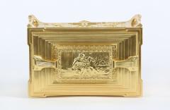 Gilt Dore Bronze Metal Footed Covered Box - 1333276