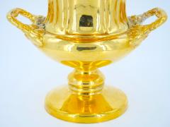 Gilt English Silverplate Campana Vase Wine Cooler or Ice Bucket - 3167374