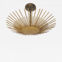 Gilt Iron Sunburst Light Fixture - 4243320