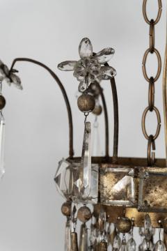 Gilt Iron and Crystal Italian Chandelier - 4248650
