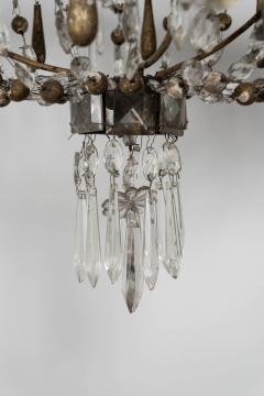Gilt Iron and Crystal Italian Chandelier - 4248654