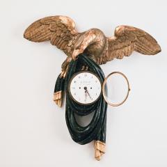 Gilt Painted and Carved Eagle Clock Prussian European Early 19th century - 3329783