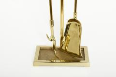 Gilt Set Solid Brass Fire Tools Stand - 2543504