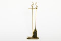Gilt Set Solid Brass Fire Tools Stand - 2543506
