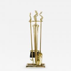 Gilt Set Solid Brass Fire Tools Stand - 2544900