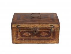 Gilt Tooled Leather Jewelry Box - 4716293