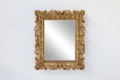Gilt Wood Canvas Antique Mirror 19th century - 2428282