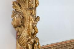 Gilt Wood Canvas Antique Mirror 19th century - 2428311