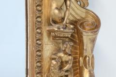 Gilt Wood Canvas Antique Mirror 19th century - 2428312