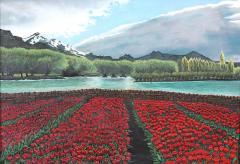 Gilt Wood Framed Oil Canvas Still Life Painting - 1349475