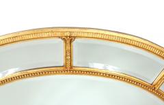 Gilt Wood Framed Oval Shape Beveled Wall Mirror - 1341131