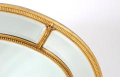 Gilt Wood Framed Oval Shape Beveled Wall Mirror - 1341139