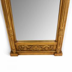 Gilt Wood Wall Mirror with Eagle Pediment - 1399207