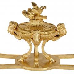 Gilt bronze and S vres style porcelain Louis XVI style casket on stand - 1954719