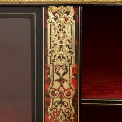 Gilt bronze ebonised wood and Boulle work antique vitrine - 1548887