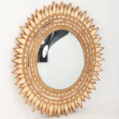 Gilt resin starburst mirror in the manner of Line Vautrin  - 3702544