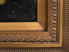 Giltwood Carved Frame Artwork Oil Painting Still Life  - 944502