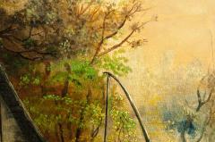 Giltwood Frame German Oil Canvas Painting - 1128651