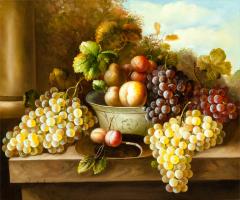 Giltwood Frame Oil Canvas Painting - 1129034