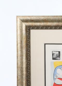 Giltwood Framed Donna Nella Poltrona Gialla Lithograph - 1574594