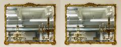 Giltwood Gesso Wall or Console Mirrors Beveled Mirror Circa 1930s - 3016742