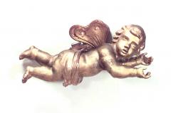 Giltwood Hanging Cupid Figure - 4407669