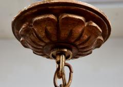 Giltwood Swan Head Chandelier - 4566078